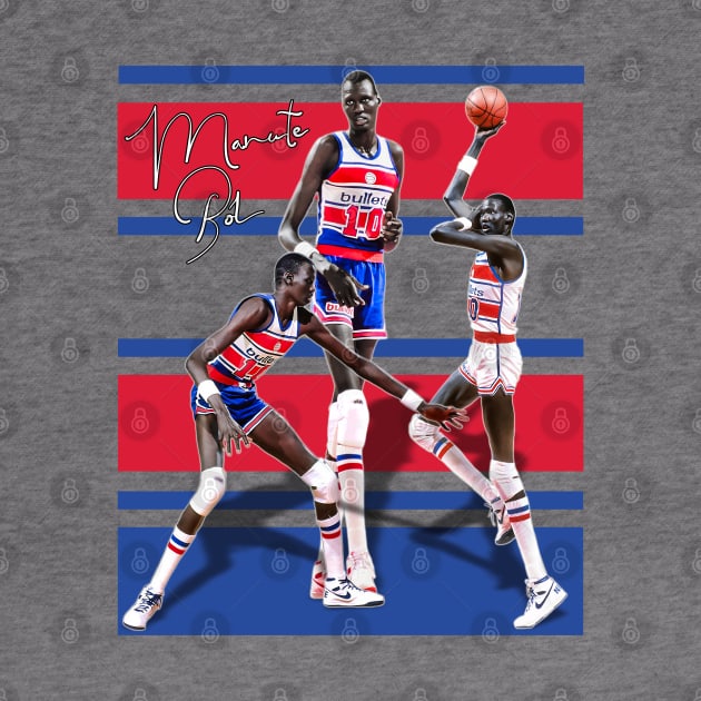 Manute Bol Bullets Tribute by darklordpug